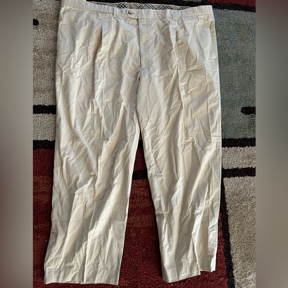 EUC BURBERRY COTTEN TROUSER SZ 4X -62 - Picture 4 of 13